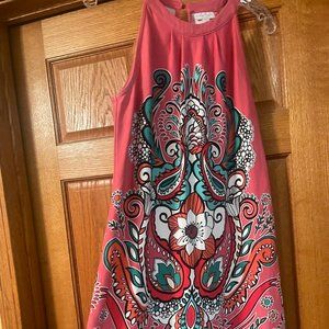 NEW YORK & COMPANY WOMAN'S DRESS FLORAL PAISLEY SIZE MEDIUM